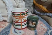 Yankee candle votive holder and candle