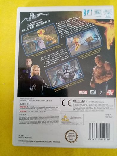 Fantastic four 4 rise of silver surfer Nintendo Wii Games Original