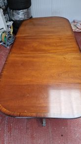 mahogany veneer table