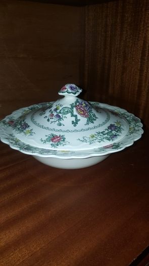 Vintage Crown Ducal Chinese Garden Dinner Set