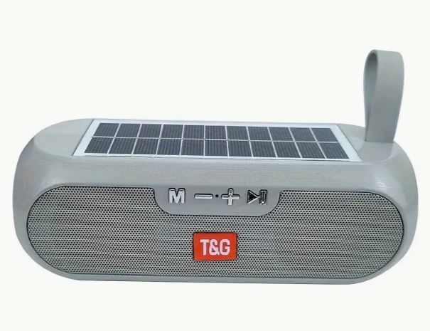 T&G 10W Solar Powered Wireless Speaker, 5.0 Surround Sound, Dual Speaker Columns, USB Type-C Charging, new, unopened.