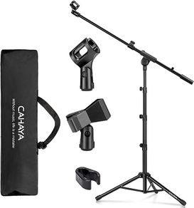 Tripod Boom Sheet Microphone Stand Metal Portable with Carrying Bag, for Performance Singing Speech Wedding Stage and Outdoor (FREE POSTAGE)