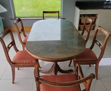 Mahonogy Dining Table & Chairs