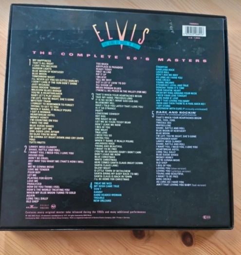 Elvis Presley Vintage - Highly Collectable  The 1992 release of "Elvis Presley: The King of Rock 'n' Roll - The Complete 50's Masters".  5-CD box set format