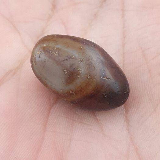 Antique Style Vintage Crystalize Eyes Suliemani Agate Bead Amulet