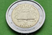 Spain 2007 year Uncirculated 2 Euro coin.