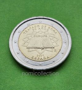 Spain 2007 year Uncirculated 2 Euro coin.