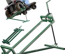 Ride on Mower Jack Lift, Telescopic Maintenance Jack for Lawn mowers and Garden Tractors, Weight Capacity 400kg, Green