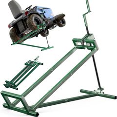 Ride on Mower Jack Lift, Telescopic Maintenance Jack for Lawn mowers and Garden Tractors, Weight Capacity 400kg, Green