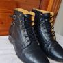 Sezane axelle ankle boots Size 5 eu 38 black leather in excellent condition Image 3