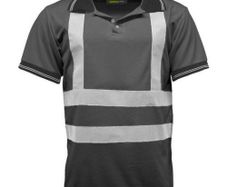Black Polo shirt Hi Vis