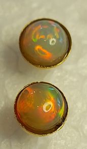 Ethiopian Opal 1.4ct 14 K Gold-Filled earrings
