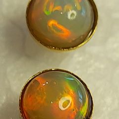Ethiopian Opal 1.4ct 14 K Gold-Filled earrings