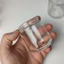 247 - Set of 6 Vintage Clear Glass Collectible Decorative Jars Image 4