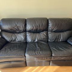 Leather sofas (3 seater and 2 seater)