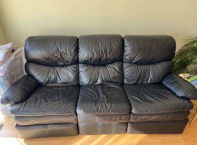 Leather sofas (3 seater and 2 seater)
