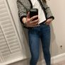 Black White Tweed Short Women's Jacket NWT Image 7