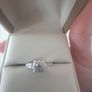 white gold solitaire engagement ring Image 4