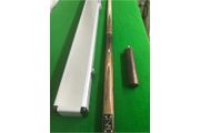 Handmade 3/4 Multi Spliced Ash Snooker Cue Set with Case + Mini butt, 18oz 9.5mm tip