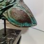 Horse Sculpture - Patinated Bronze, Marble (Signed) Image 3