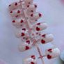 24 pcs Red Heart Press-On Nails Image 3