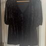 Black velvety peplum top Dunnes stores size S ( EU36/38) Image 2