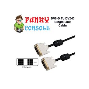 DVI-D TO DVI-D Single Cable Link Monitor PC Video HDTV Lead 1.8M 18+1 Pin DVI