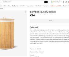 Bamboo Wash Basket