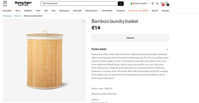 Bamboo Wash Basket