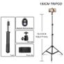150cm Photography Tripod Light Stands With 1/4 Screw Head Adjustable Light Stand Photo Tripod For Phone Ring Light Photo Studio Image 4