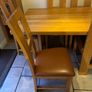 Solid oak Kitchen table with 6 chairs Image 5