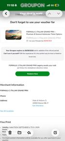Formula 1 ticket - Monza race day