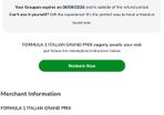Formula 1 ticket - Monza race day