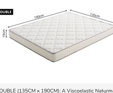 Viscoelastic Naturmax Mattress -  Double size - (from  Eccox)