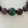 Green and Purple-Beaded Necklace Image 2