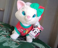 Shop Disney Marie Aristocats Christmas Festive Holiday Soft Toy Plush