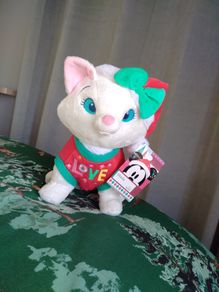 Shop Disney Marie Aristocats Christmas Festive Holiday Soft Toy Plush