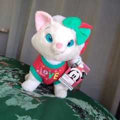 Shop Disney Marie Aristocats Christmas Festive Holiday Soft Toy Plush
