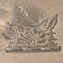 Rare 1881 Victorian Sterling Silver Inkstand Desk Set by George Fox, London Image 7