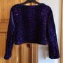 BNWT Per Una Purple Velvet and Sequin Cami and bolero set size 14 includes post Image 8