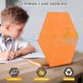 NEW SALE | 12 Pcs Self-Adhesive Acoustic Absorption Panels, High Density 12" X 10" X 0.4" Soundproof Acoustic Panel, Hexagon Sound Absorbing Panels for Recording Studio & Home & Offices (Orange) Image 4