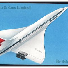 1976 Bahrain Harrison & Son Ltd Inaugural Bahrain Concorde Flight Commemorative Stamp Set Presentation Pack