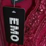 Burgundy Lace Skater Dress Image 3