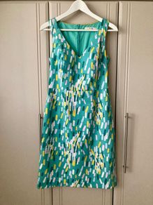 Boden quilted cotton dress uk10