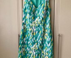 Boden quilted cotton dress uk10