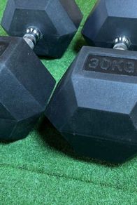 30kg hex dumbells pair