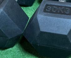 30kg hex dumbells pair