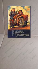 Harley Davidson classic motorcycle tin metal sign