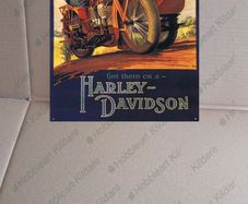 Harley Davidson classic motorcycle tin metal sign
