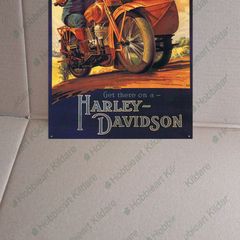 Harley Davidson classic motorcycle tin metal sign